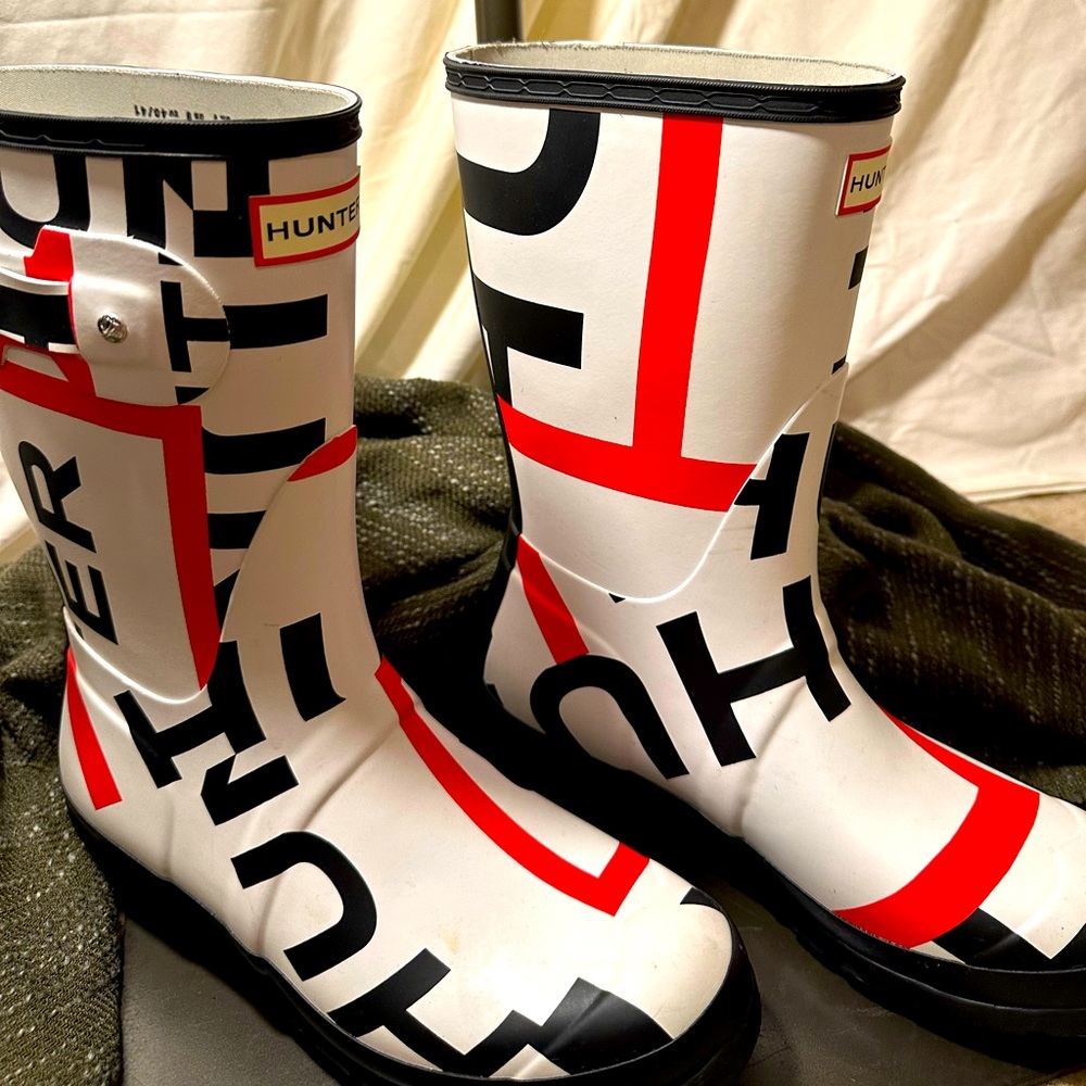 Hunter Exploded Logo Original Short Wellington Boots